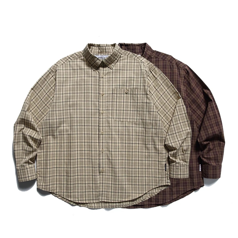Men Japanese Korean Streetwear Vintage Fashion Plus Size Loose Casual Plaid Long Sleeve Shirt Cityboy Oversize Shirts Blouses
Men Japanese Korean Streetwear Vintage Fashion Plus Size Loose Casual Plaid Long Sleeve Shirt Cityboy Oversize Shirts Blouses