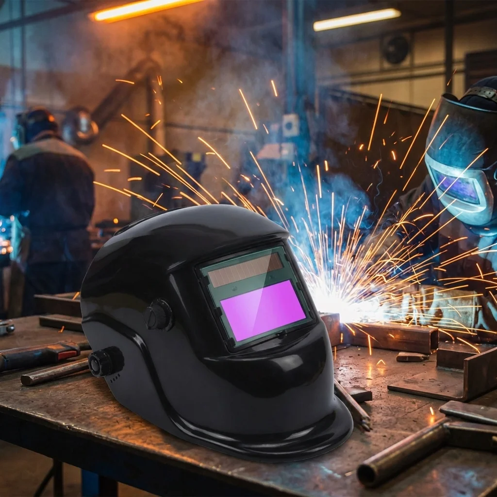 New High Quality Auto Darkening Welding Glasses Adjustable Large Viewing Welding Helmet Protector Face Shield Welding Hood
New High Quality Auto Darkening Welding Glasses Adjustable Large Viewing Welding Helmet Protector Face Shield Welding Hood