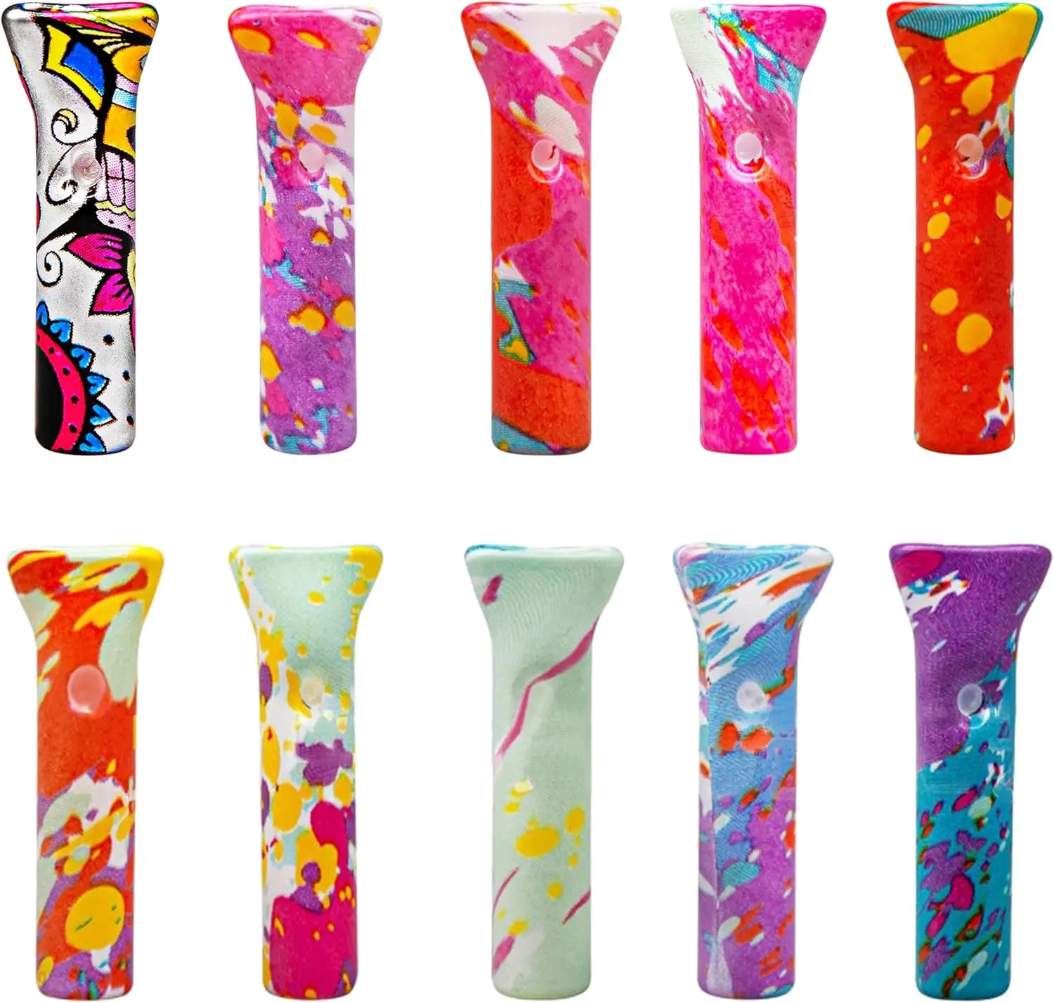 Reusable Glass Tips for Filter Flat Mouthpiece, Bright Colorful 9mm x 35mm, 10 Pack Easy Clean DIY
Reusable Glass Tips for Filter Flat Mouthpiece, Bright Colorful 9mm x 35mm, 10 Pack Easy Clean DIY