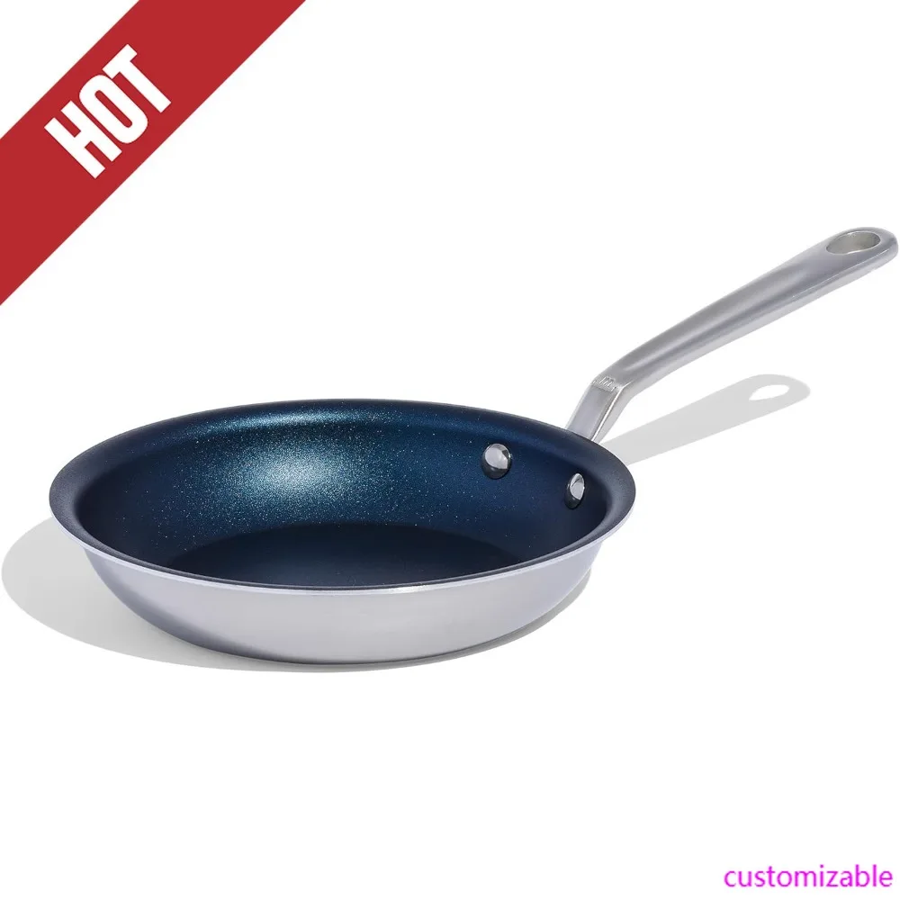 HOT-Cookware - ProCoat 8" Non Stick Frying Pan (Harbour Blue) - 5 Ply Stainless Clad Nonstick
HOT-Cookware - ProCoat 8" Non Stick Frying Pan (Harbour Blue) - 5 Ply Stainless Clad Nonstick