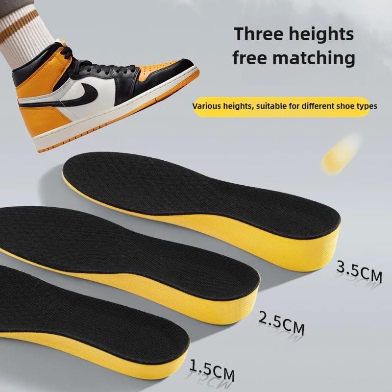 Invisiable Height Increase Insoles for Women Men Heel Lift Yellow Shoes Sole Pad Breathable Shock Absorption Feet Care Cushion
Invisiable Height Increase Insoles for Women Men Heel Lift Yellow Shoes Sole Pad Breathable Shock Absorption Feet Care Cushion