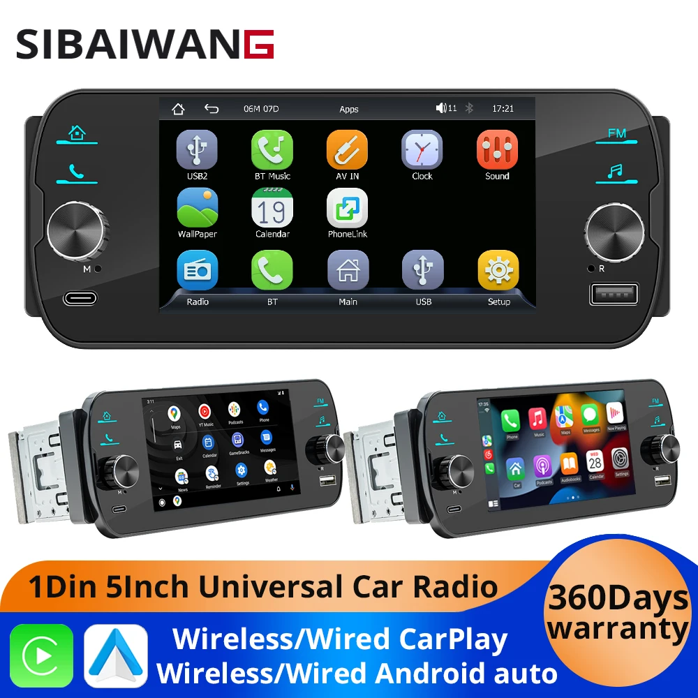 Автомобильный радиоприемник Carplay 1Din 5 дюймов MP5 Мультимедийный видеоплеер Беспроводной Carplay Android AUTO Dual USB Bluetooth FM AM RDS Радиокамера
Автомобильный радиоприемник Carplay 1Din 5 дюймов MP5 Мультимедийный видеоплеер Беспроводной Carplay Android AUTO Dual USB Bluetooth FM AM RDS Радиокамера
