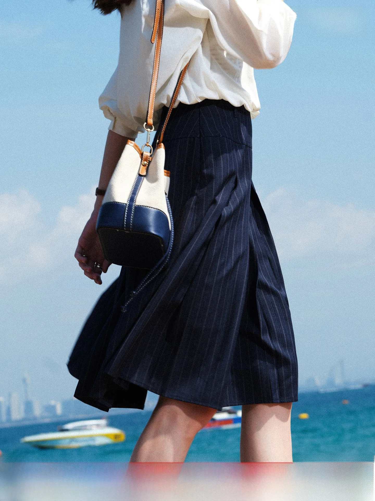 Chang Ruolan KUHNMAIWEN Women's Plaid Half Skirt Summer New Style Pleated Midi Skirt Comfortable Breathable Korean Style
Chang Ruolan KUHNMAIWEN Women's Plaid Half Skirt Summer New Style Pleated Midi Skirt Comfortable Breathable Korean Style