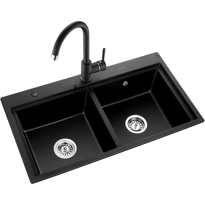 X188 Quartz Sink Double Slot Kitchen Vegetable Basin Sink Black Granite Large Double Slot
X188 Quartz Sink Double Slot Kitchen Vegetable Basin Sink Black Granite Large Double Slot