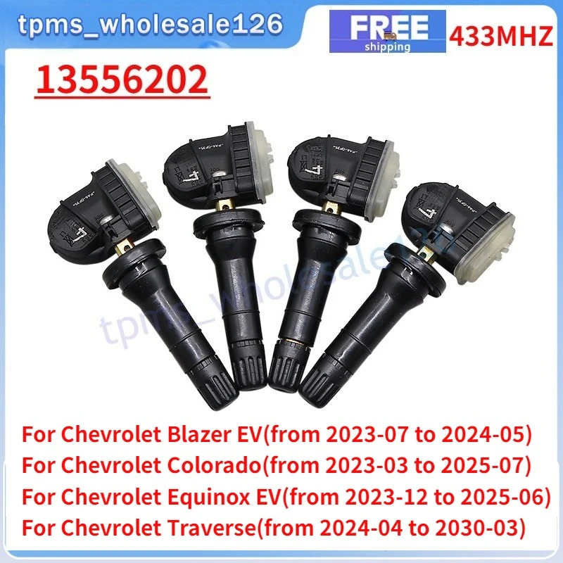 13556202 Для 2023 2024 2025 Chevrolet Colorado Equinox EV GMC Canyon Датчик системы контроля давления в шинах 4 шт. TPMS 433 МГц
13556202 Для 2023 2024 2025 Chevrolet Colorado Equinox EV GMC Canyon Датчик системы контроля давления в шинах 4 шт. TPMS 433 МГц