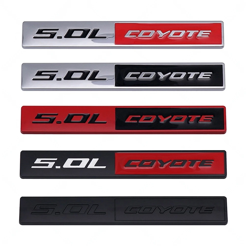 Metal 5.0L Coyote Logo Emblem 3D 5.0 Badge Racing Sport Sticker Turbo Decal Car Trunk Replacement for Universal Vehicle
Metal 5.0L Coyote Logo Emblem 3D 5.0 Badge Racing Sport Sticker Turbo Decal Car Trunk Replacement for Universal Vehicle