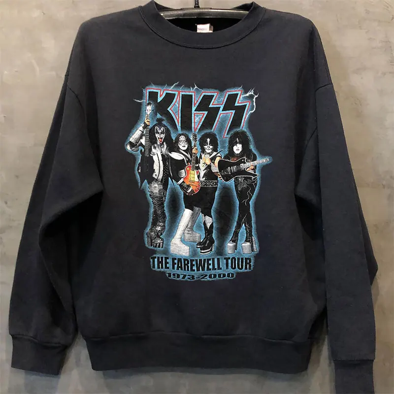 Autumn Winter KISS American Rock Band Portrait Ruffian Handsome Pullover Sweater Men Hip-hop Rock Band Sports Sweater Women Top 
Autumn Winter KISS American Rock Band Portrait Ruffian Handsome Pullover Sweater Men Hip-hop Rock Band Sports Sweater Women Top