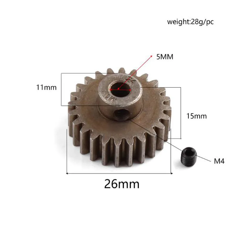 24T M1 Motor Gear Pinion Gear 6496X For 1/10 MAXX RC Car Upgrade Parts Accessories 1PC
24T M1 Motor Gear Pinion Gear 6496X For 1/10 MAXX RC Car Upgrade Parts Accessories 1PC
