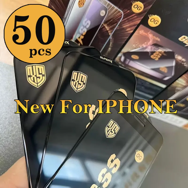 50pcs For IPHONE 17 Air 16 16E 15 14 13 12 11 Pro XR XS Max 7 8 Plus Mini New Antistic Dust 0.4 High Alumina OG Tempered Glass
50pcs For IPHONE 17 Air 16 16E 15 14 13 12 11 Pro XR XS Max 7 8 Plus Mini New Antistic Dust 0.4 High Alumina OG Tempered Glass