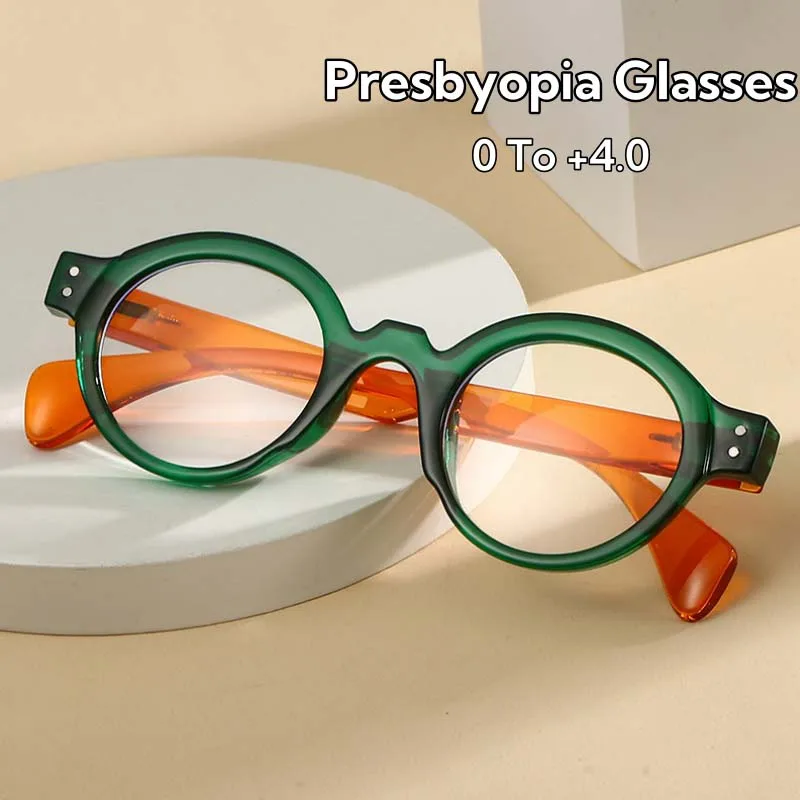 Literary Retro Round Frame Presbyopia Glasses Ultra Light Frame HD Eye Protection Durable Blue Light Blocking Reading Eyeglasses
Literary Retro Round Frame Presbyopia Glasses Ultra Light Frame HD Eye Protection Durable Blue Light Blocking Reading Eyeglasses