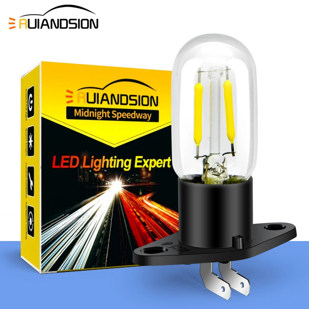 2Pcs RUIANDSION New Oven Light Z187 2 Filament LED Bulb 25W 240V High Temperature Microwave Bulb 6000K/Warm White And Base Black
2Pcs RUIANDSION New Oven Light Z187 2 Filament LED Bulb 25W 240V High Temperature Microwave Bulb 6000K/Warm White And Base Black