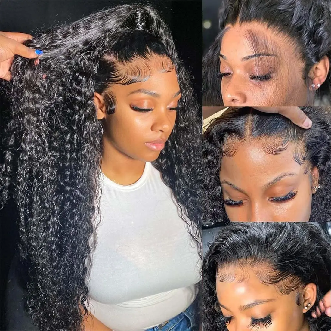 Jarin Kinky Curly Lace Front Wigs Human Hair 13x4 Curly Lace Front Human Hair 13x6 Kinky Curly Wig for Women Pre Plucked
Jarin Kinky Curly Lace Front Wigs Human Hair 13x4 Curly Lace Front Human Hair 13x6 Kinky Curly Wig for Women Pre Plucked