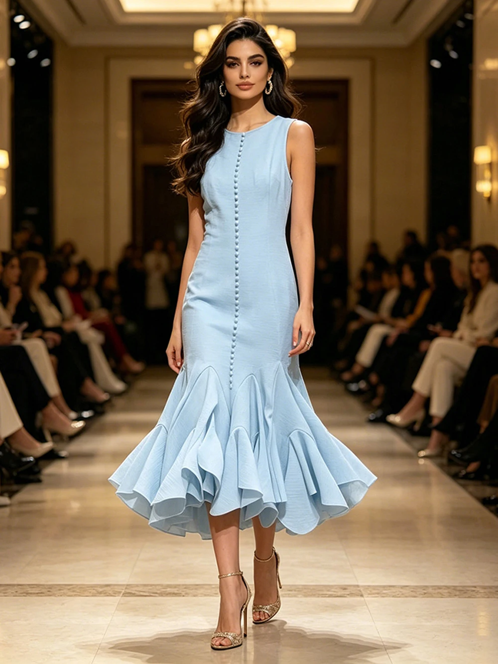 New French Retro Dress With V-Neck Bow Cinched Waist Flared Sleeves Lace Cake Dress Slim Fit Evening Gowns
New French Retro Dress With V-Neck Bow Cinched Waist Flared Sleeves Lace Cake Dress Slim Fit Evening Gowns