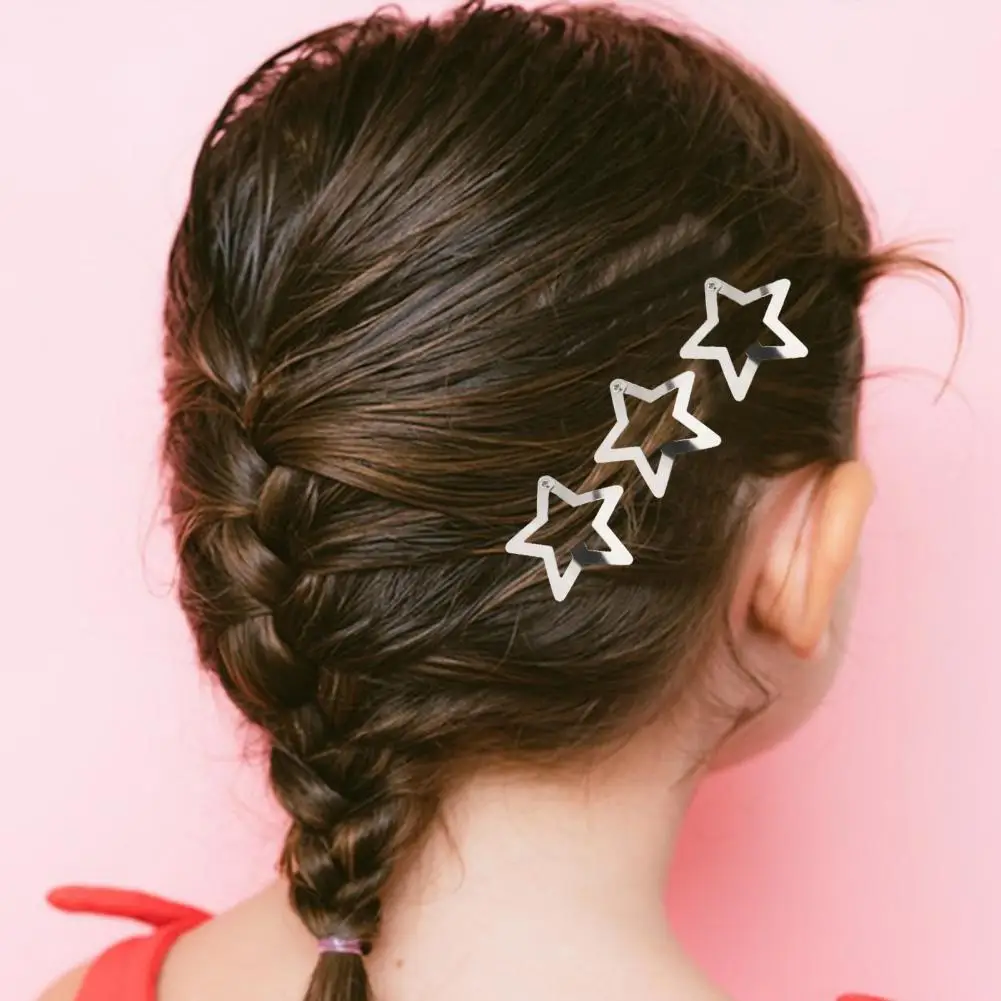 Snap-on Hair Clip Sparkling Star Hair Clips 60pcs Silver Metal Non-slip Hair Accessories for Women's Hairstyles Mini Pentagram
Snap-on Hair Clip Sparkling Star Hair Clips 60pcs Silver Metal Non-slip Hair Accessories for Women's Hairstyles Mini Pentagram