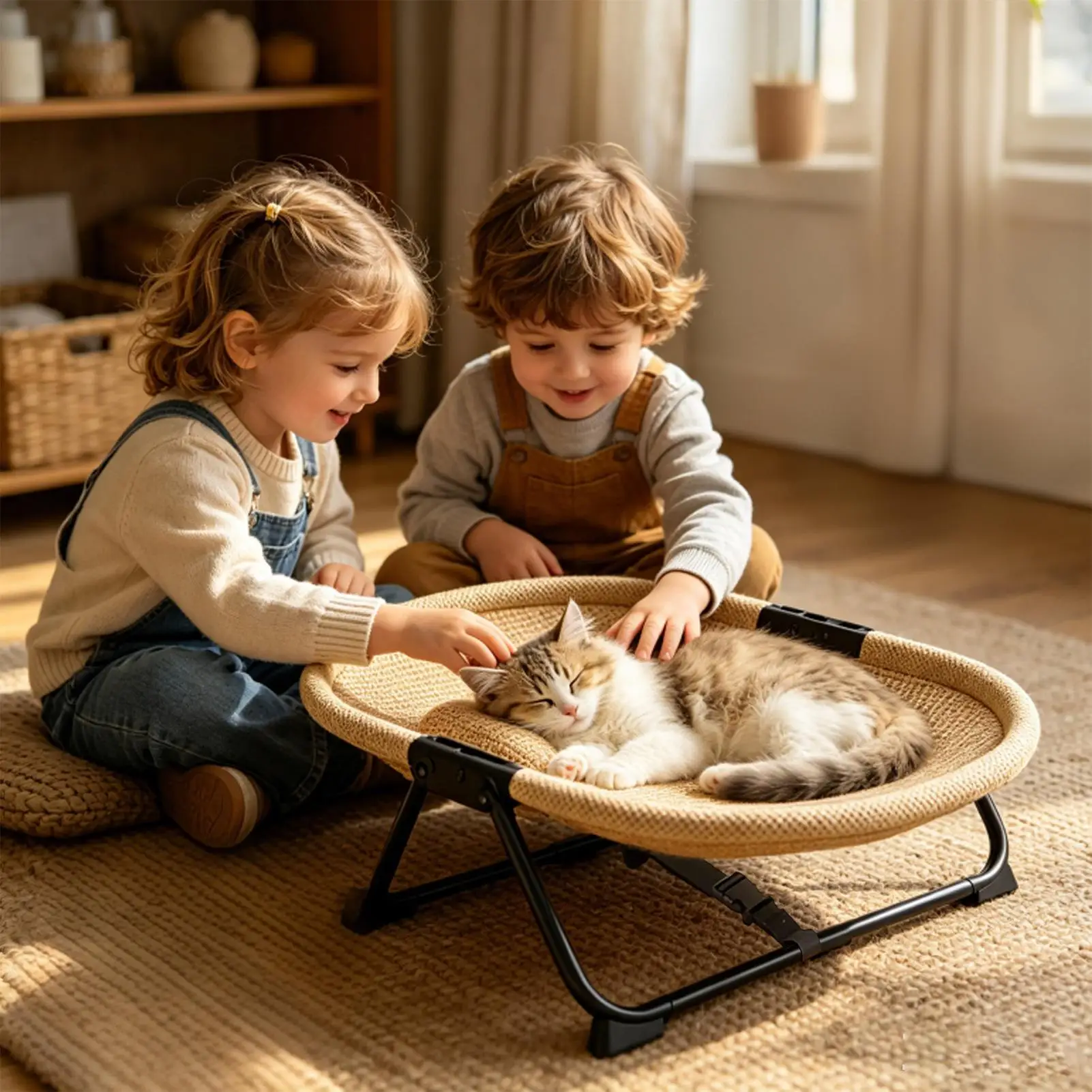 Raised Cat Bed Soft Portable Hammock Indoor Camping Cat Cot Beds For Small Medium Kitten Puppy Indoor Outdoor Home Garden Travel
Raised Cat Bed Soft Portable Hammock Indoor Camping Cat Cot Beds For Small Medium Kitten Puppy Indoor Outdoor Home Garden Travel