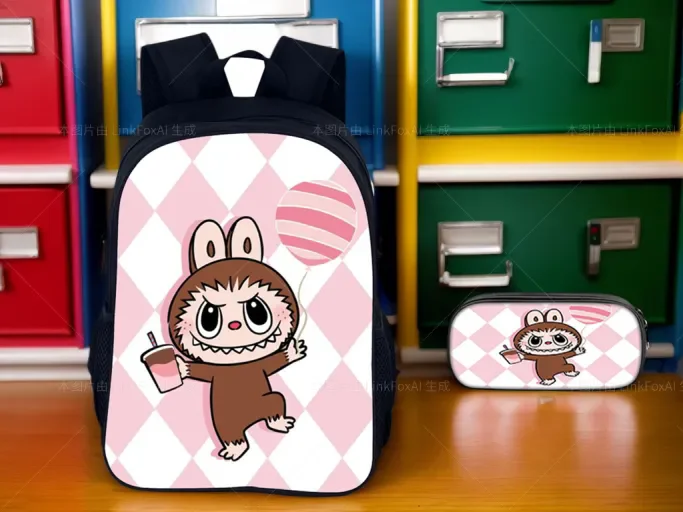 Labubu Student Classic School Book Bag Large Capacity Fashion Backpack+Cartoon Pencil Case for Little Children
Labubu Student Classic School Book Bag Large Capacity Fashion Backpack+Cartoon Pencil Case for Little Children