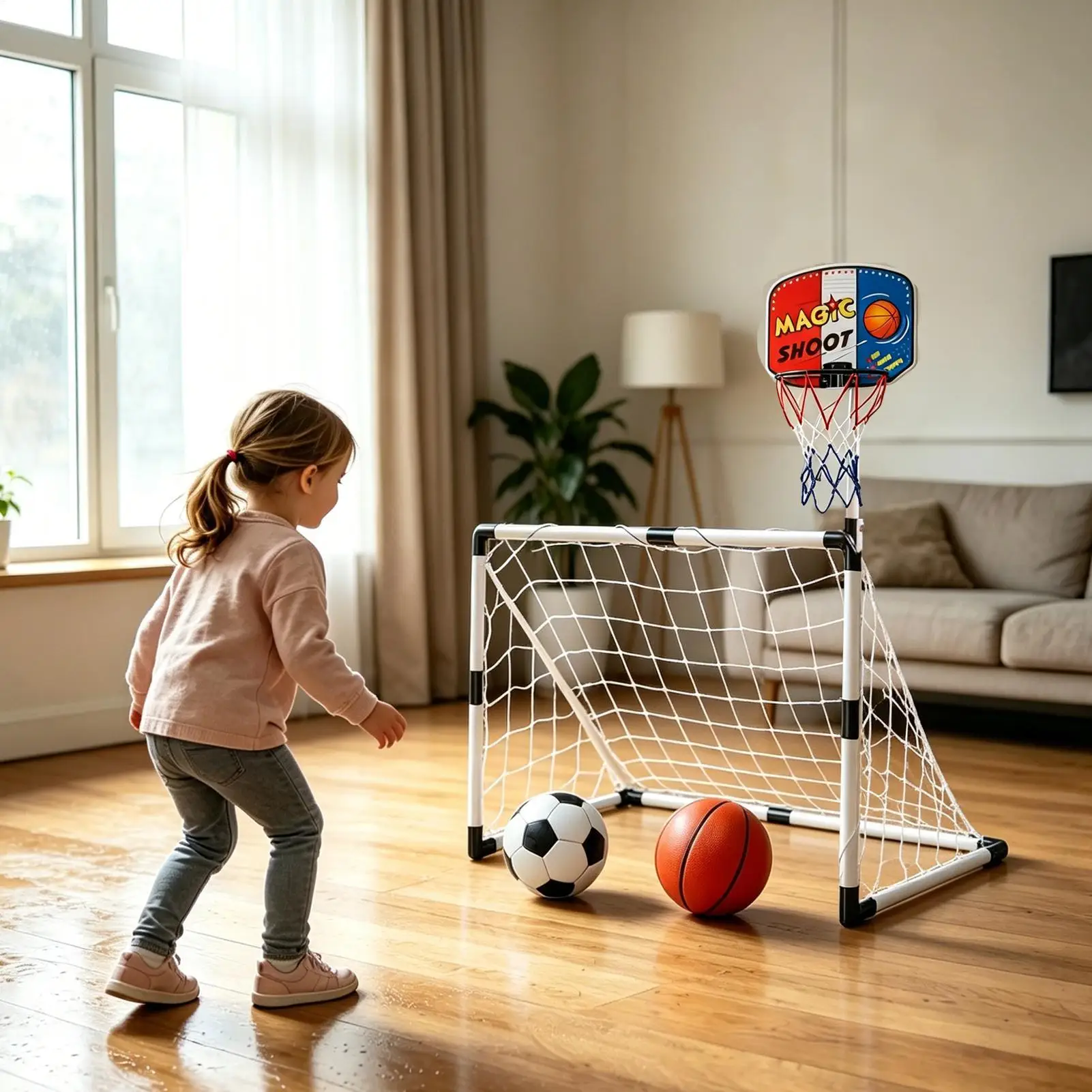 Kids Soccer Goals Foldable Football Basketball Scoring Toys Youth Soccer Goal Set For Backyard Lawn Garden Patio Field
Kids Soccer Goals Foldable Football Basketball Scoring Toys Youth Soccer Goal Set For Backyard Lawn Garden Patio Field
