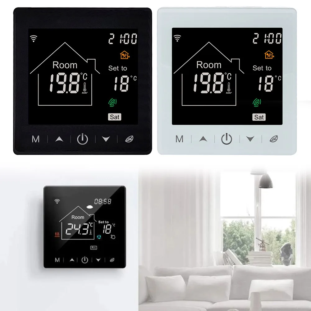 Heating System Manager 8.6*8.6*4.4cm Remote Control Thermostat Adjustable Display Brightness Home Heating Management
Heating System Manager 8.6*8.6*4.4cm Remote Control Thermostat Adjustable Display Brightness Home Heating Management