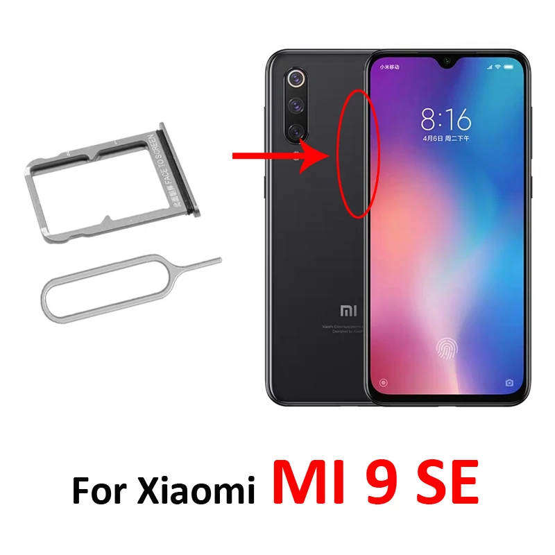 SIM Card Tray Adapter For XIAOMI Mi 9 se 9se Mobile Phone Housing New Chip Micro SD SIM Card Holder Slot + Tools
SIM Card Tray Adapter For XIAOMI Mi 9 se 9se Mobile Phone Housing New Chip Micro SD SIM Card Holder Slot + Tools