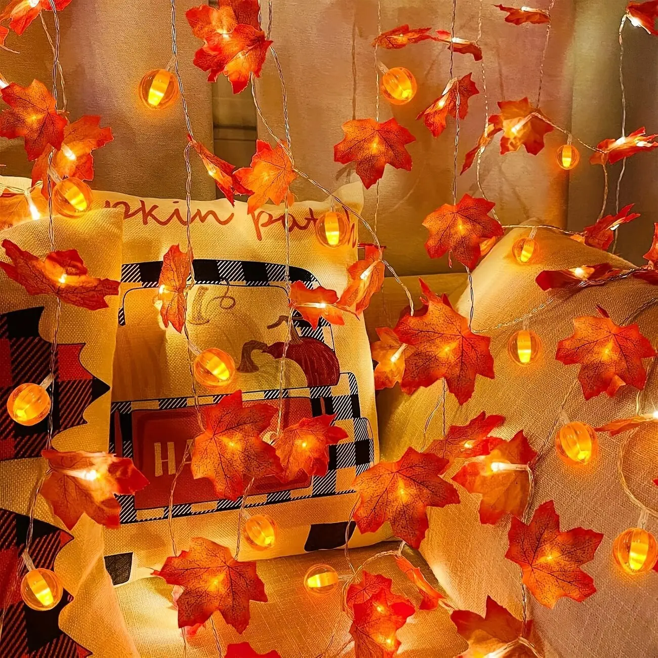 10 20 Led Maple Pumpkin Ring Lights Battery Powered For Autumn Halloween Atmosphere Gardens Courtyards Haunted House Decor
10 20 Led Maple Pumpkin Ring Lights Battery Powered For Autumn Halloween Atmosphere Gardens Courtyards Haunted House Decor