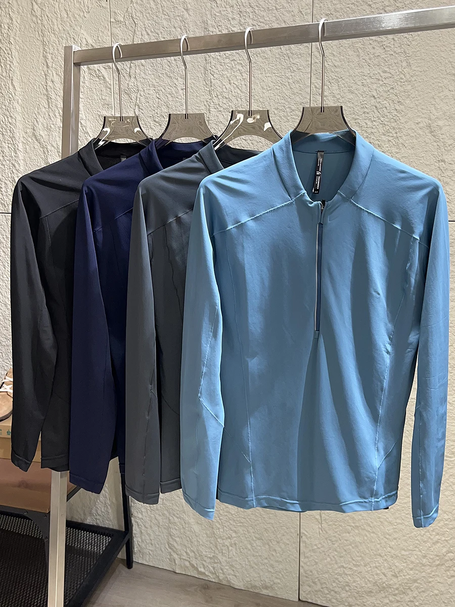 Outdoor Men's Long Sleeve T-Shirt Standard Fit Youth Fashion Breathable Half Zipper High Quality Quick Dry Comfortable Summer
Outdoor Men's Long Sleeve T-Shirt Standard Fit Youth Fashion Breathable Half Zipper High Quality Quick Dry Comfortable Summer