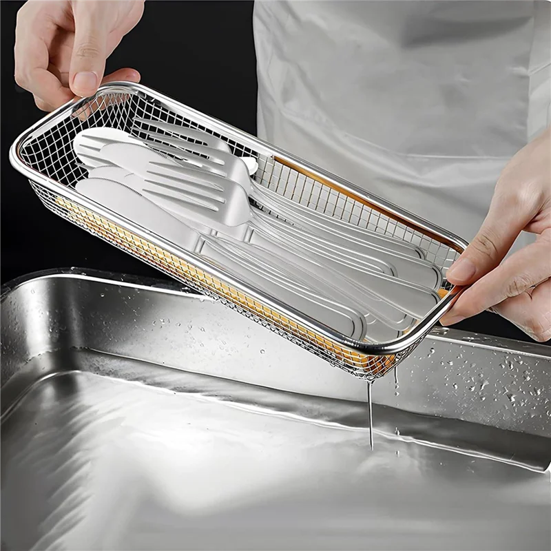 ABUN-Utensil Drying Rack 4 Pack Stainless Steel Utensils Holder Compact Dish Rack Chopsticks Spoons Drainer Basket Organizer
ABUN-Utensil Drying Rack 4 Pack Stainless Steel Utensils Holder Compact Dish Rack Chopsticks Spoons Drainer Basket Organizer