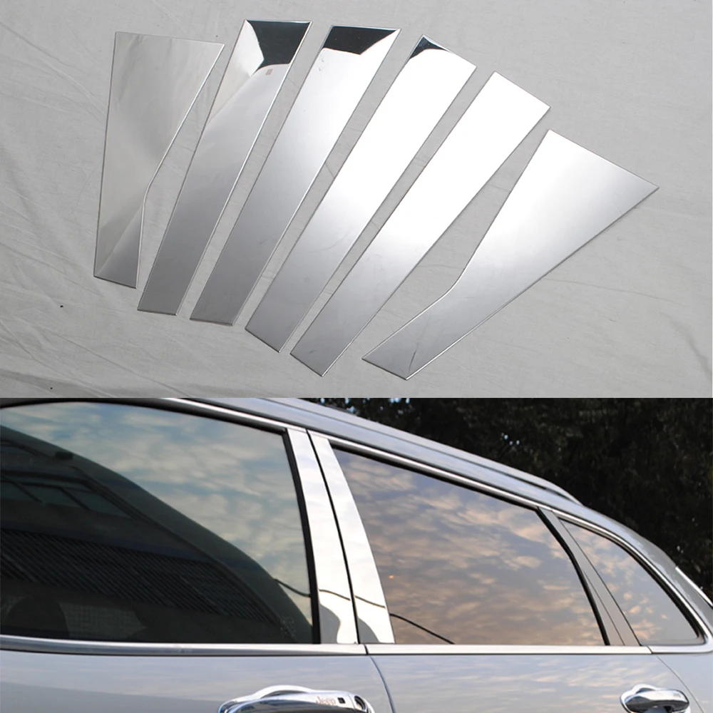 6pcs/set Car Window Pillar Decoration Cover Trim Styling For Jeep Cherokee 2014+ Stainless Steel Exterior Auto Moldings
6pcs/set Car Window Pillar Decoration Cover Trim Styling For Jeep Cherokee 2014+ Stainless Steel Exterior Auto Moldings