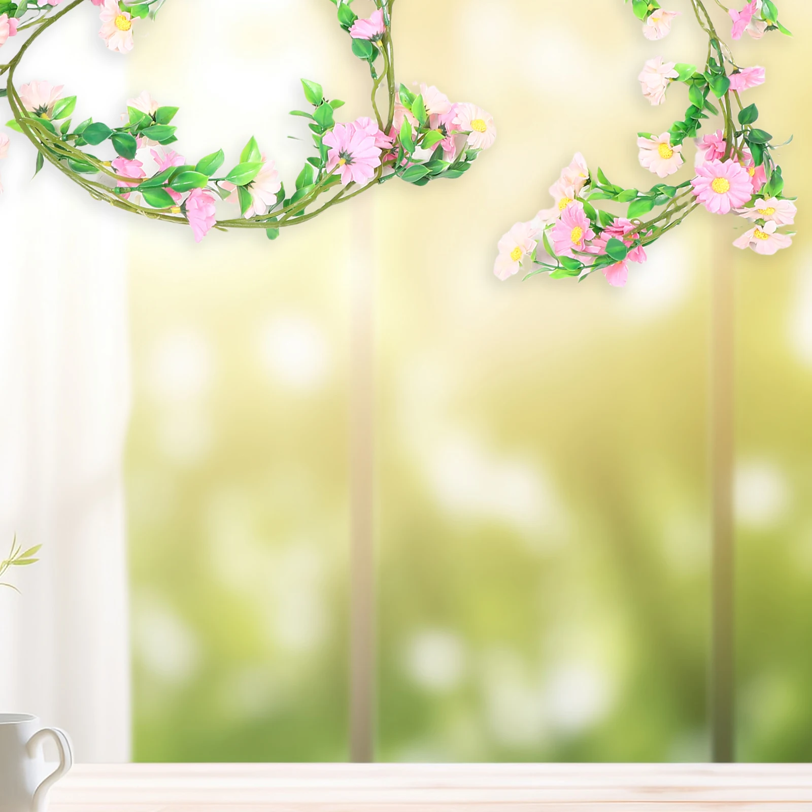 Simulated Daisy Flower Vine Garland Artificial Hanging Flowers Decor Home Balcony Pipe Flower Vines Spring Wreath 
Simulated Daisy Flower Vine Garland Artificial Hanging Flowers Decor Home Balcony Pipe Flower Vines Spring Wreath