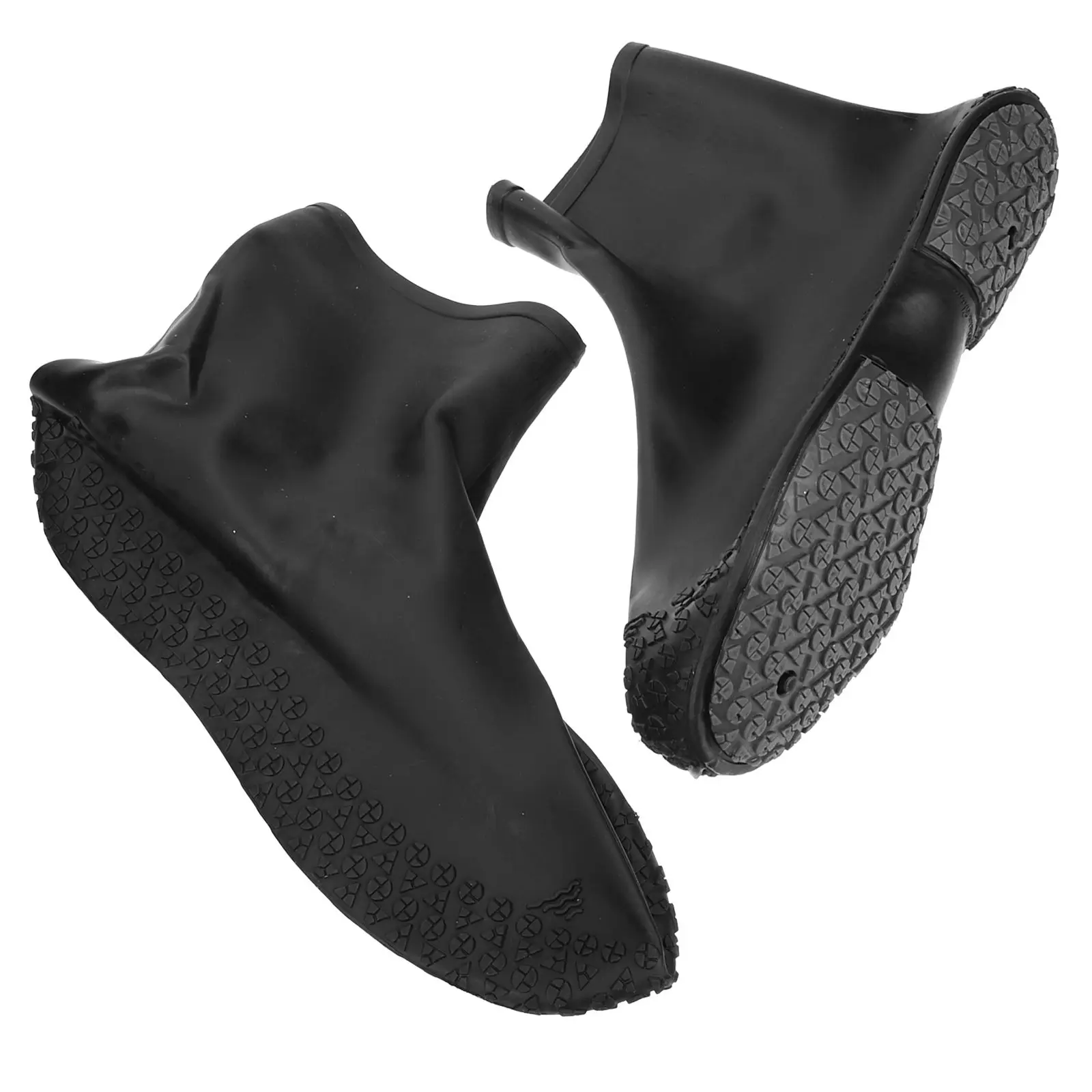 Waterproof Anti-slip Rain Boot Covers Reusable Black Protective Foot Overshoes Child Size Elastic Sole Nonslip Shoe Protector
Waterproof Anti-slip Rain Boot Covers Reusable Black Protective Foot Overshoes Child Size Elastic Sole Nonslip Shoe Protector