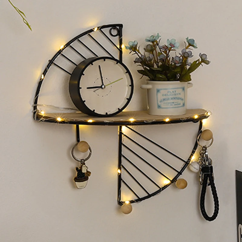Fan Shaped Shelf Home Decoration Wall Storage Rack with Traceless Nails Iron for Study Bedroom Living Room
Fan Shaped Shelf Home Decoration Wall Storage Rack with Traceless Nails Iron for Study Bedroom Living Room