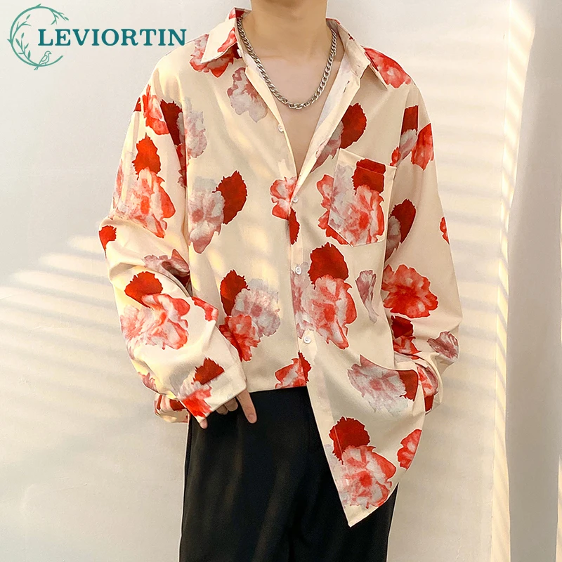Vintage Hawaiian Style Beach Shirt For Men Summer Loose Pointed Neck Printed Long Sleeve Shirt Youth Streetwear Y2K Clothes
Vintage Hawaiian Style Beach Shirt For Men Summer Loose Pointed Neck Printed Long Sleeve Shirt Youth Streetwear Y2K Clothes