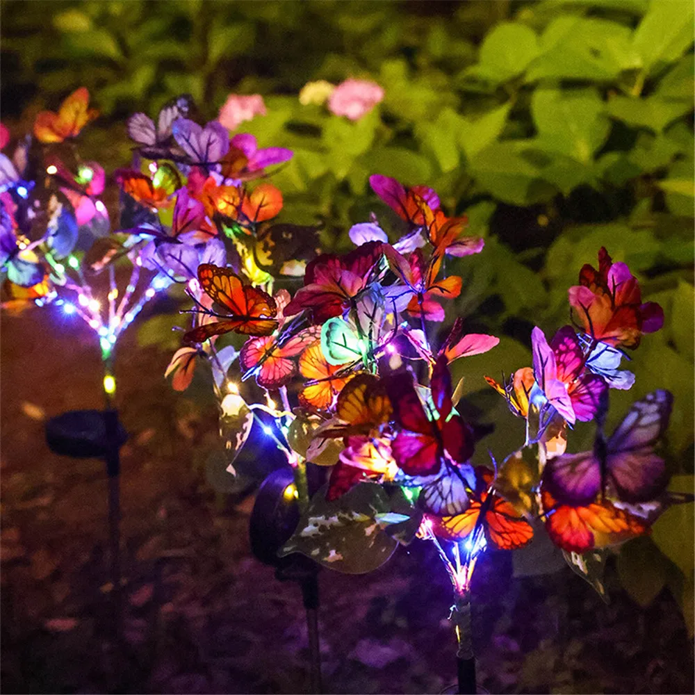 Теплый белый/красочный солнечный светильник для газона с бабочкой и цветком, подходящий для сада, двора, виллы, атмосферного украшения, рождественского декора
Теплый белый/красочный солнечный светильник для газона с бабочкой и цветком, подходящий для сада, двора, виллы, атмосферного украшения, рождественского декора