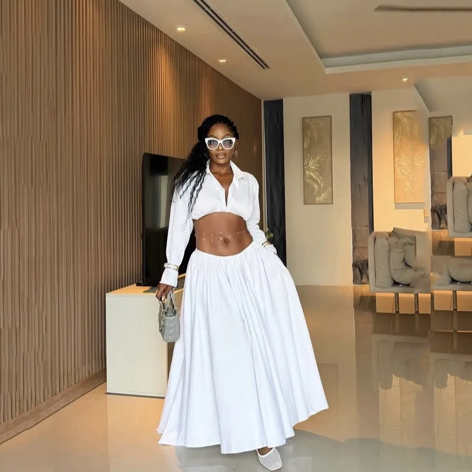 Elegance White Pleated Skirt Zipper Closure A Line Skirt Satin Draped Long Maxi Skirts For Women Custom Made
Elegance White Pleated Skirt Zipper Closure A Line Skirt Satin Draped Long Maxi Skirts For Women Custom Made