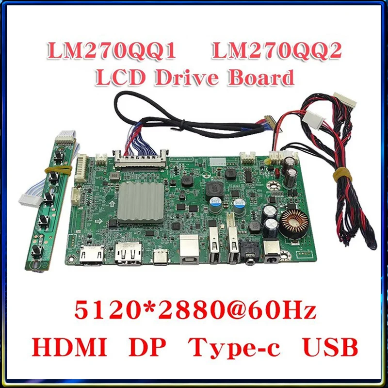 Плата драйвера JRY-W9CUHD-AA1 для iMac 5K A1419 LG Display LM270QQ1/QQ2, DP HDMI2.0, 60 Гц, 10 бит, 5120X2880, для самостоятельной сборки монитора
Плата драйвера JRY-W9CUHD-AA1 для iMac 5K A1419 LG Display LM270QQ1/QQ2, DP HDMI2.0, 60 Гц, 10 бит, 5120X2880, для самостоятельной сборки монитора