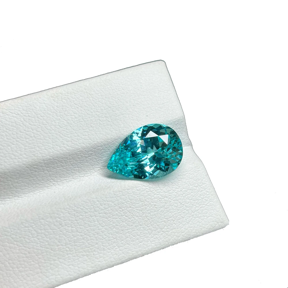 Лабораторный Выращенный грушевидный зеленый Paraiba Gemston для обручального кольца
Лабораторный Выращенный грушевидный зеленый Paraiba Gemston для обручального кольца