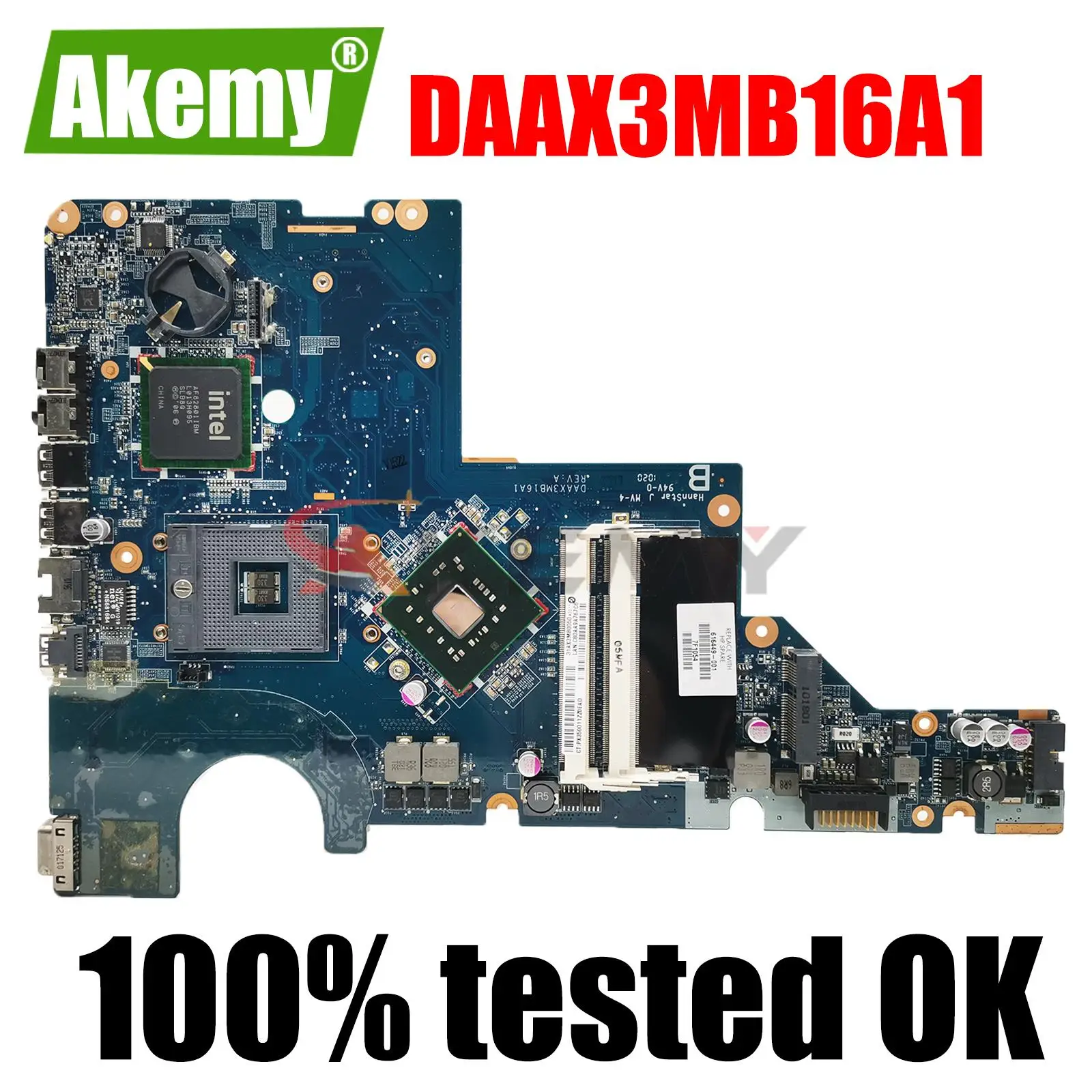 Материнская плата для ноутбука HP 616449-501, павильон CQ42 CQ56 DAAX3MB16A1 616449-001 GL40 DDR2, протестированная материнская плата
Материнская плата для ноутбука HP 616449-501, павильон CQ42 CQ56 DAAX3MB16A1 616449-001 GL40 DDR2, протестированная материнская плата