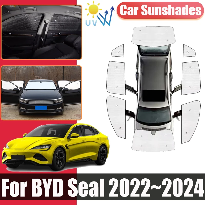 Sun Visor For BYD Seal Atto 4 2022~2024 Full Coverage Sunshade Anti-UV Privacy Blocks Car Covers Heat Insulation Accessories
Sun Visor For BYD Seal Atto 4 2022~2024 Full Coverage Sunshade Anti-UV Privacy Blocks Car Covers Heat Insulation Accessories