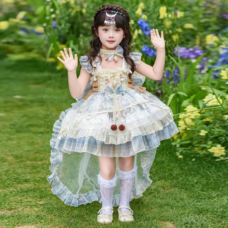 Handmade New Children's Lolita Princess Wedding Party Dress Flower Girls Summer Fluffy Yarn Skirt Kids Boutique Quality Clothes
Handmade New Children's Lolita Princess Wedding Party Dress Flower Girls Summer Fluffy Yarn Skirt Kids Boutique Quality Clothes