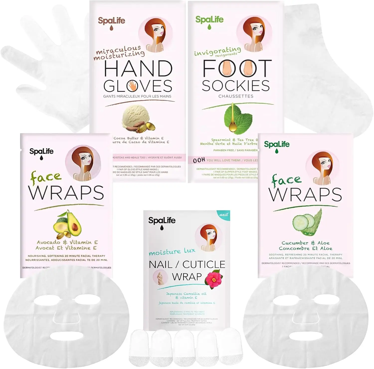 10-Piece Korean Skincare Set: Face Masks, Hand Gloves, Foot Socks for Dry Skin Repair and Moisturizing
10-Piece Korean Skincare Set: Face Masks, Hand Gloves, Foot Socks for Dry Skin Repair and Moisturizing