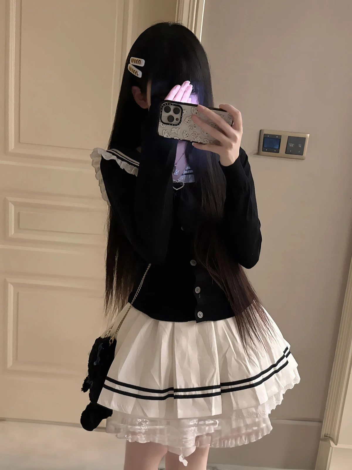 Princess Sailor Neck Lace Angel Soft Cute Panda Sister School Uniform Dress Autumn Long Sleeve Short Skirt Straight Le...
Princess Sailor Neck Lace Angel Soft Cute Panda Sister School Uniform Dress Autumn Long Sleeve Short Skirt Straight Le...