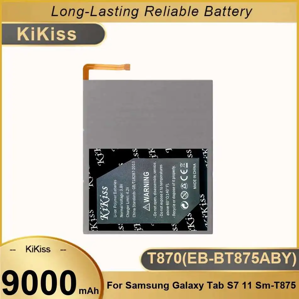 Tablet Battery 9000Mah For Samsung Galaxy Tab S7 11 SM-T875 T870 EB-BT875ABY Stable
Tablet Battery 9000Mah For Samsung Galaxy Tab S7 11 SM-T875 T870 EB-BT875ABY Stable