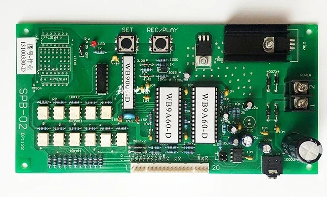 Guangzhou Elevator Accessories Elevator Voice Broadcast Board Voice Board SPB-02 Original Warranty
Guangzhou Elevator Accessories Elevator Voice Broadcast Board Voice Board SPB-02 Original Warranty