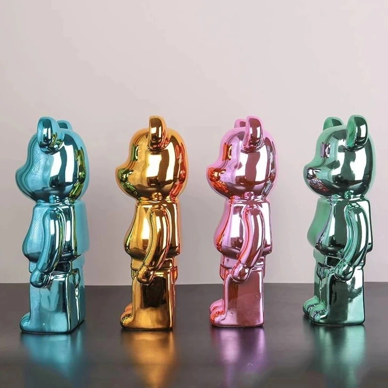 Home Decoration Ceramic Bear Sculpture Bearbrick 400% Building Block Bear Luxury Living Room Decoration Figurines for Interior
Home Decoration Ceramic Bear Sculpture Bearbrick 400% Building Block Bear Luxury Living Room Decoration Figurines for Interior
