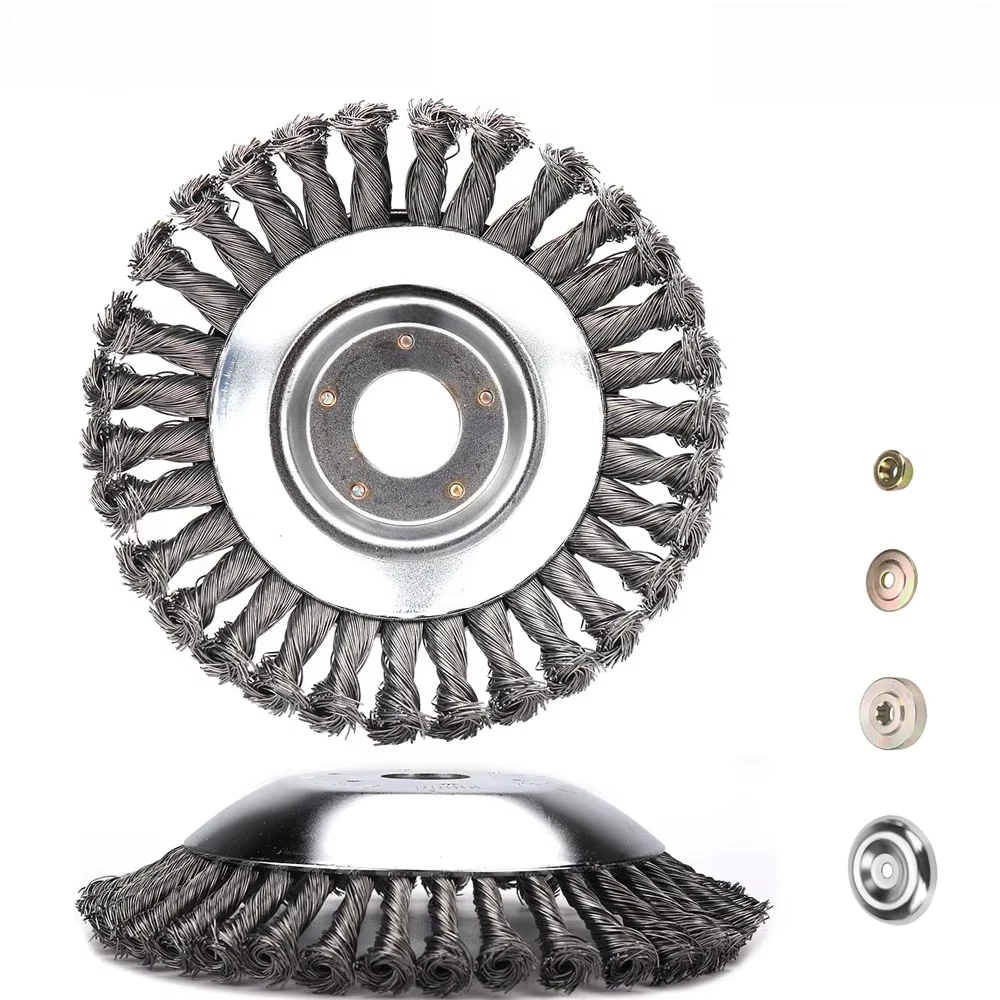 100mm Steel Wire Wheel Garden Weed Brush Lawn Mower Universal Trimmer Head Weeding Machine Cutter Head for Disc Power Tool
100mm Steel Wire Wheel Garden Weed Brush Lawn Mower Universal Trimmer Head Weeding Machine Cutter Head for Disc Power Tool