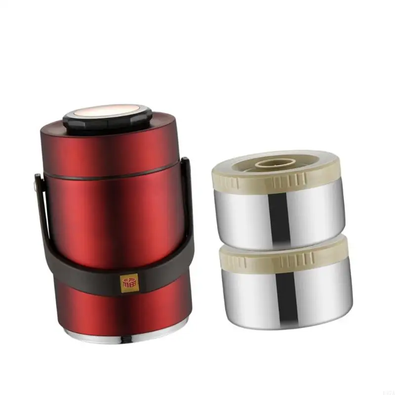 Insulated Nonrust Steel Jar With 3 Layer Compartments Leak proof Portable Lunch Container Hot Cold Meals
Insulated Nonrust Steel Jar With 3 Layer Compartments Leak proof Portable Lunch Container Hot Cold Meals