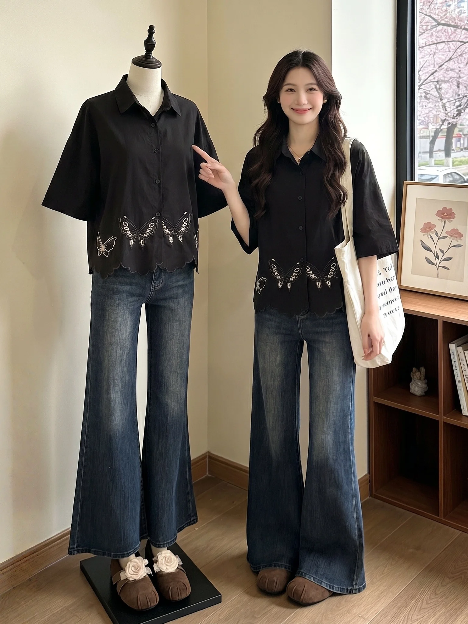 Women's Hook Flower Hollow Shoulder Short Sleeve Shirt Loose Fitting Belly Covering Anti-Aging Summer New Style
Women's Hook Flower Hollow Shoulder Short Sleeve Shirt Loose Fitting Belly Covering Anti-Aging Summer New Style