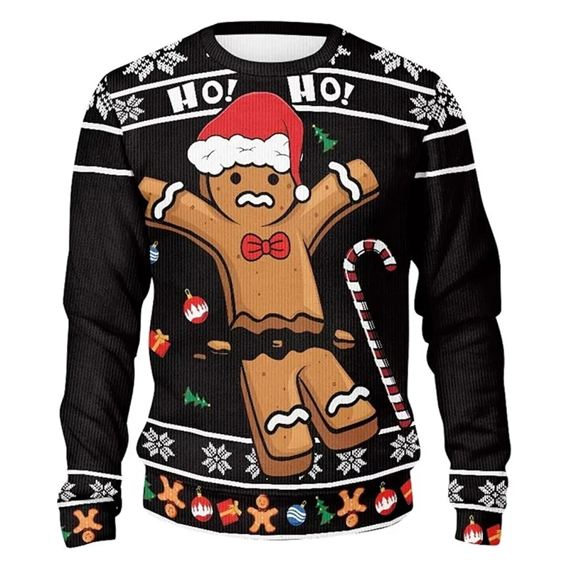 Christmas Funny 3D Print Gingerbread Pattern Ugly Sweater Gingerbread Cottage Design Pullover Sweater Cute Cartoon Sweatshirt
Christmas Funny 3D Print Gingerbread Pattern Ugly Sweater Gingerbread Cottage Design Pullover Sweater Cute Cartoon Sweatshirt