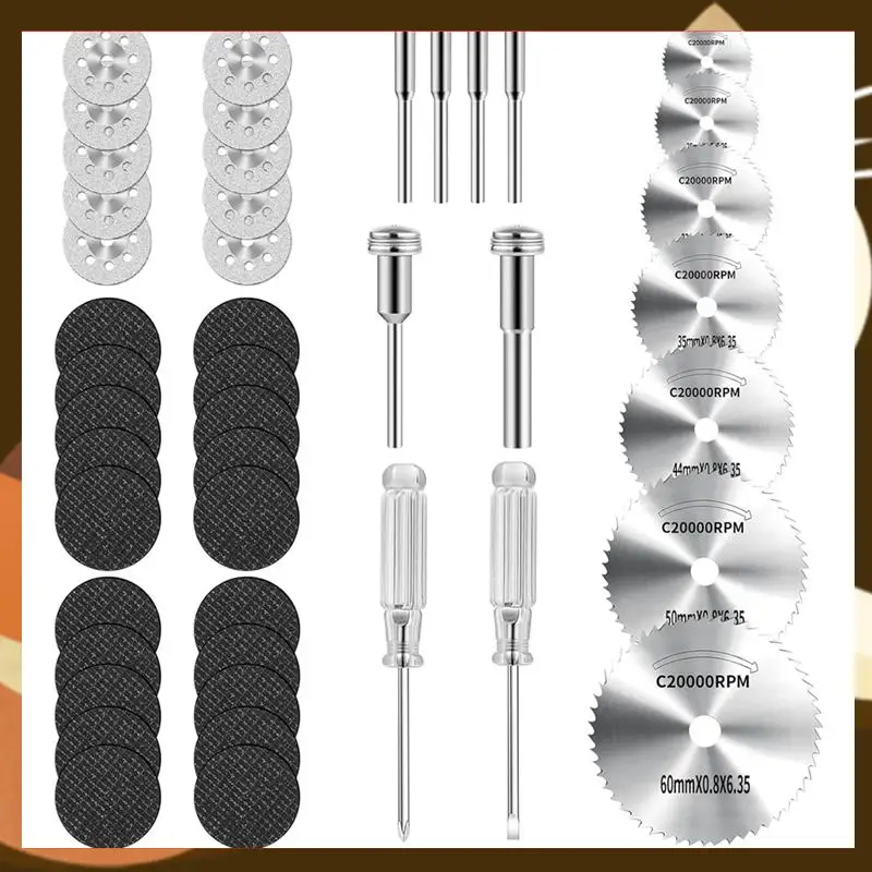 Горячий комплект режущих кругов, 45 шт., для вращающихся инструментов, алмазные отрезные диски, циркулярная пила из быстрорежущей стали, отрезное колесо из стекловолокна
Горячий комплект режущих кругов, 45 шт., для вращающихся инструментов, алмазные отрезные диски, циркулярная пила из быстрорежущей стали, отрезное колесо из стекловолокна