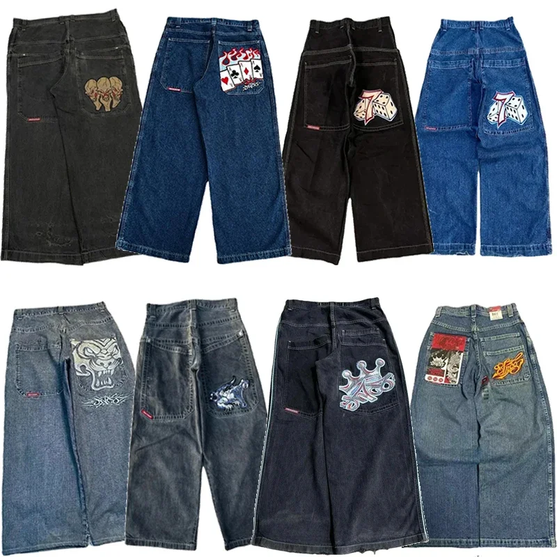 Y2K Baggy Jeans men Harajuku vintage Goth Embroidered high quality jeans Hip Hop streetwear men women Casual wide leg jeans
Y2K Baggy Jeans men Harajuku vintage Goth Embroidered high quality jeans Hip Hop streetwear men women Casual wide leg jeans