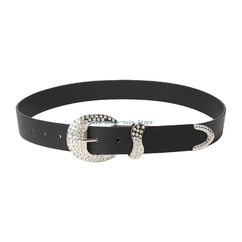 X7XB Creative Rhinestones Accent Belt Fashionable Waist Accessory Comfortable PU Leather Waistband Waist Ornament
X7XB Creative Rhinestones Accent Belt Fashionable Waist Accessory Comfortable PU Leather Waistband Waist Ornament